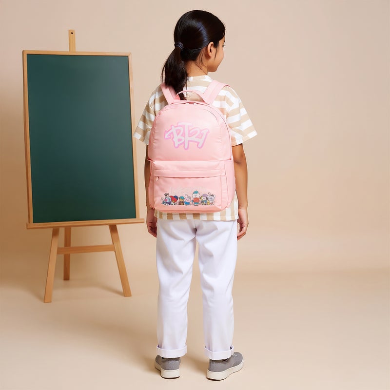 BT21 حقيبة ظهر وردية BT21 للأطفال - Image 3